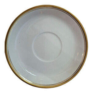 Johnson Brothers‎ England white and Gold trimmed  tea cup saucer set of 14